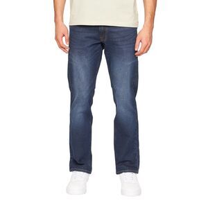 Crosshatch Mens Cadman Straight Jeans / Dark Wash